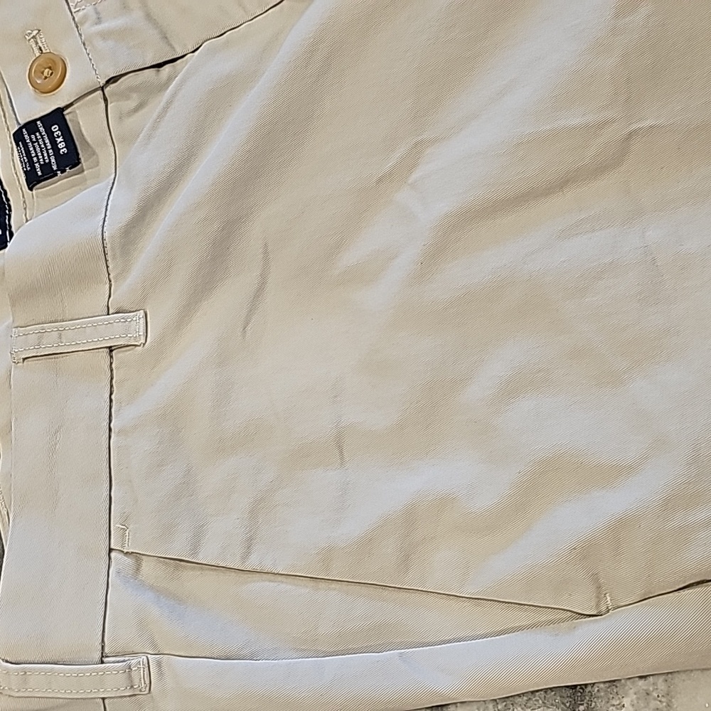 Izod 38x30 Sand Chinos With Pockets Casual Comfort Coastal Beach Fun - Picture 2 of 7
